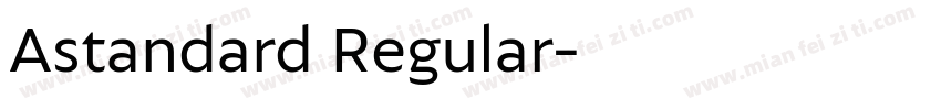 Astandard Regular字体转换